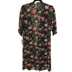 LuLaRoe Shirley Kimono with tulips small duster spring summer floral NWT